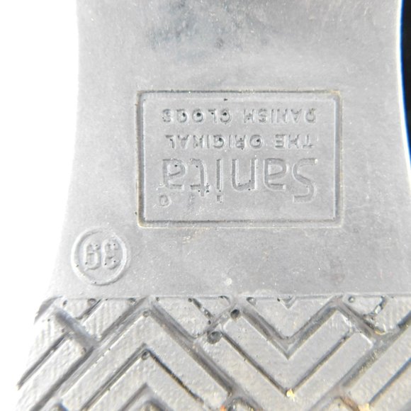 SANITA Blue Swirl Marble Leather Slip-on Comfort Clogs 39 - Picture 8 of 9